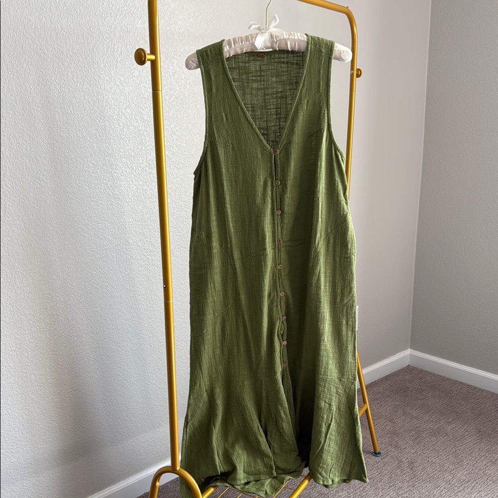 Free People Green Maxi Dress